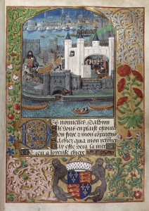 The Tower of London and the Thames from 'Poems of Charles, Duke of Orleans'