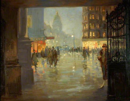 Maule's Corner after Rain, Edinburgh