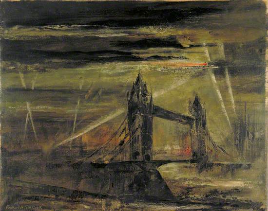 A Flying Bomb over Tower Bridge