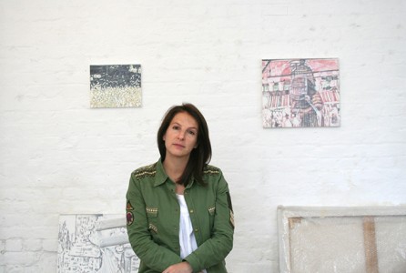 Jules Clarke in her London studio