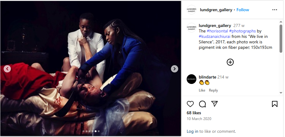 'We Live in Silence XIIII' on Instagram