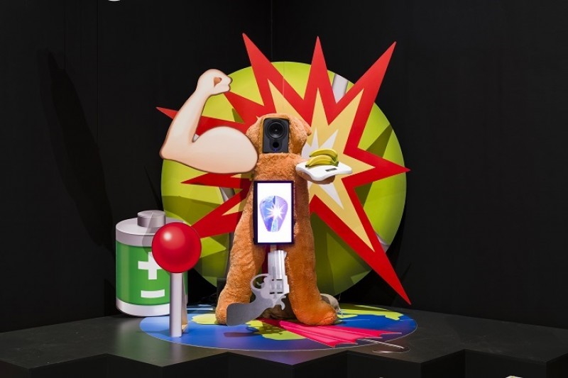 Heather Phillipson's work during 'Too Cute!'