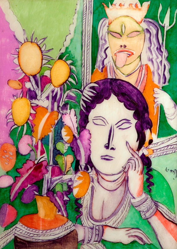Woman with Flowers