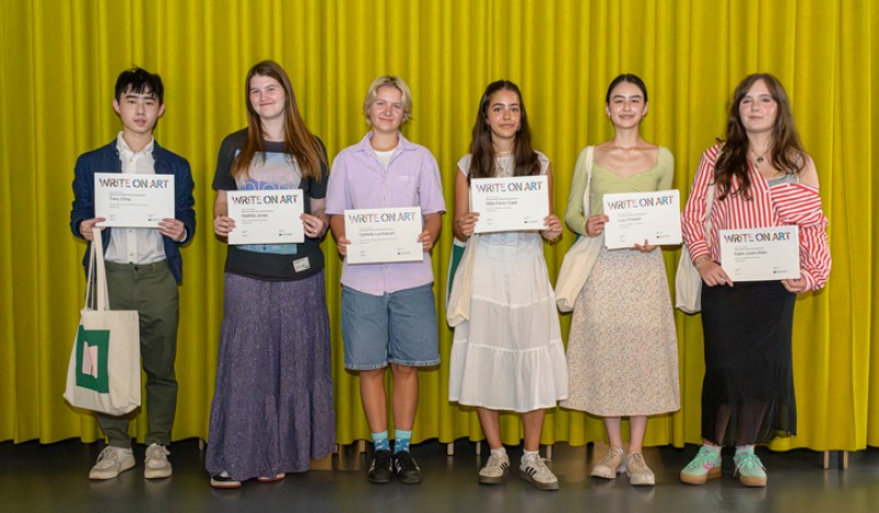 The winners of Write on Art 2023