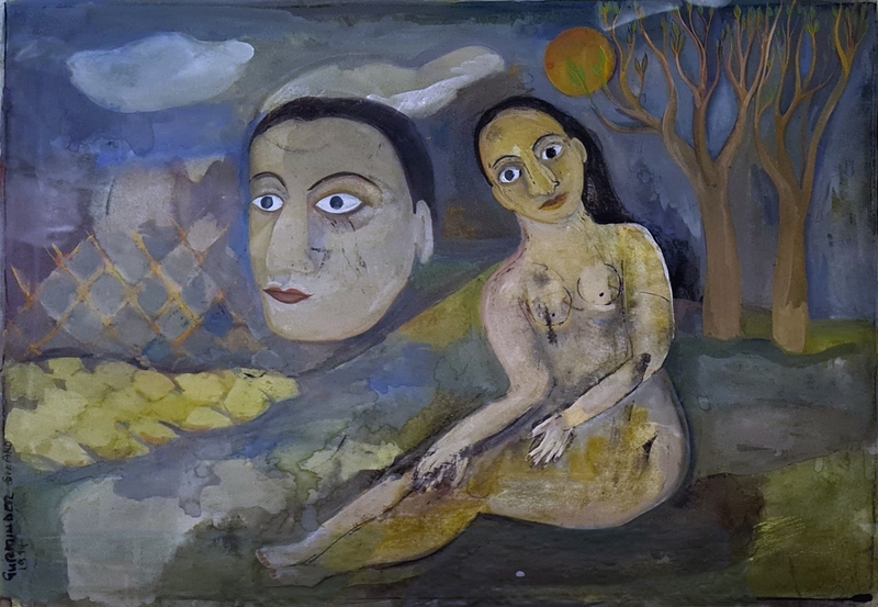 Landscape with Woman and Trees